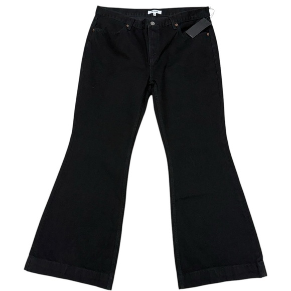 RE/DONE 70s Bell Bottom Jeans in Black Size 32 NWT, Mid Rise Flare Jeans - Picture 5 of 15